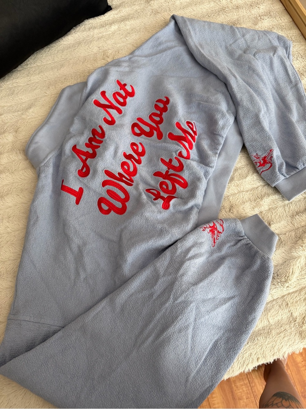 Boys Lie Light Blue Crew Neck Sweater